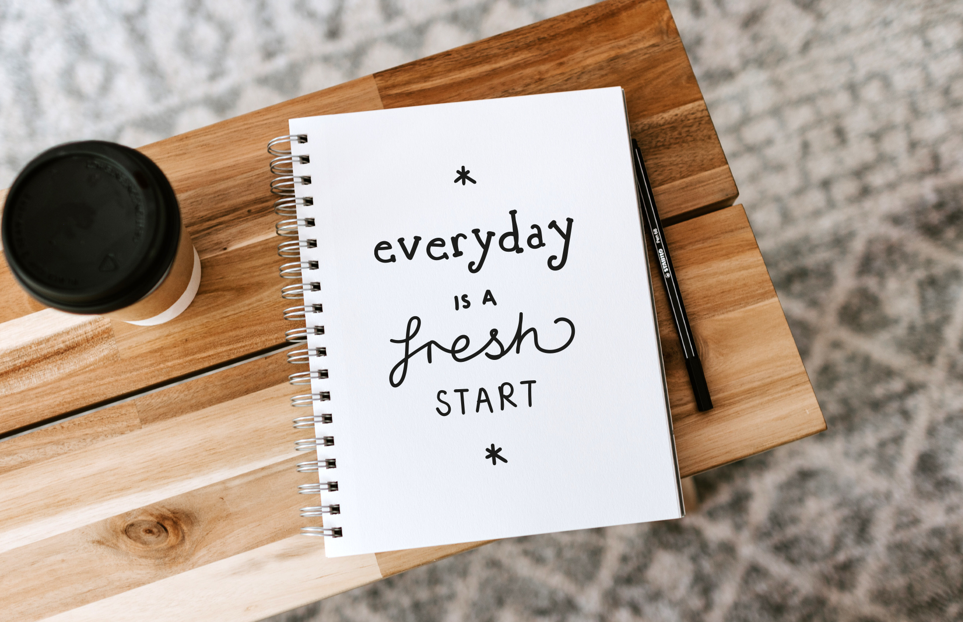 every day is a fresh start jotter note